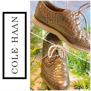 🍂Cole Haan Gold ZeroGrand Oxford